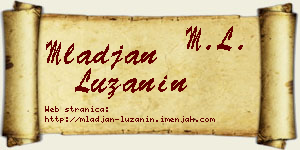 Mlađan Lužanin vizit kartica